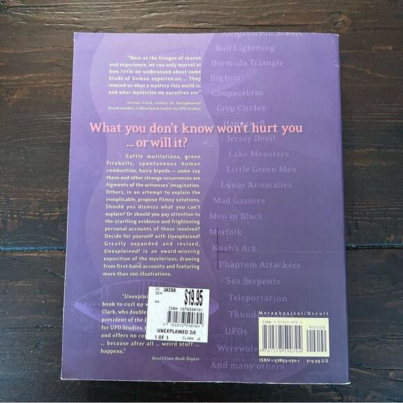Unexplained! New Edition Book by Jerome Clark - Picture 3 of 4